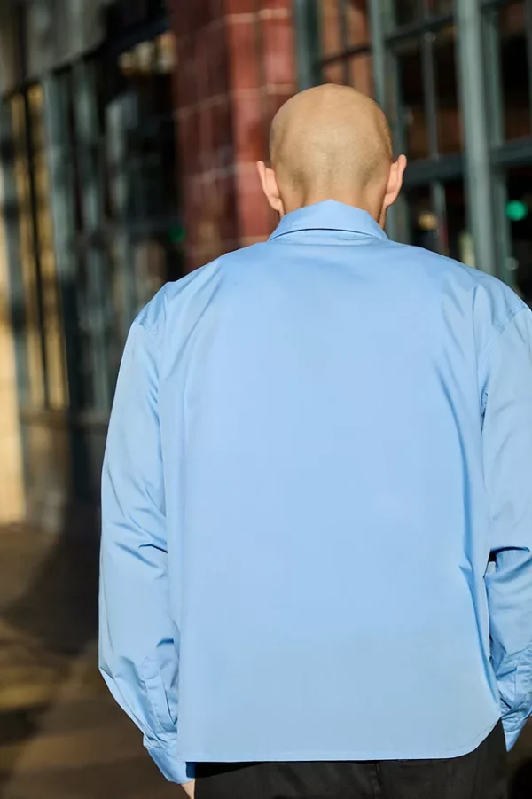 Umbro Exclusive Blue Logo Oxford Shirt - Image 3
