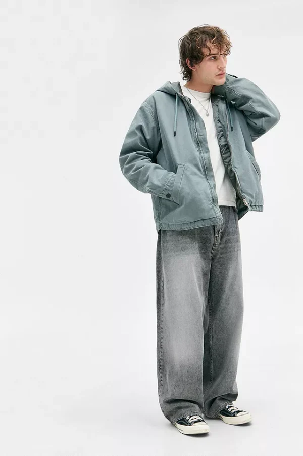 Sudadera con Capucha de Skate de Lona Urbana style Rex Petrol - Image 2