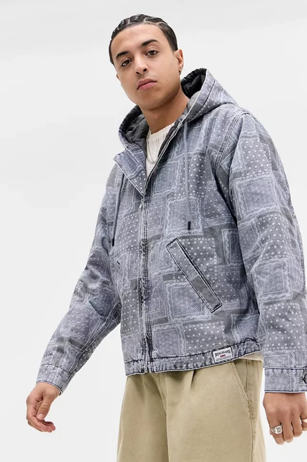 Urbana style Rex Bandana Canvas Skate Hoodie