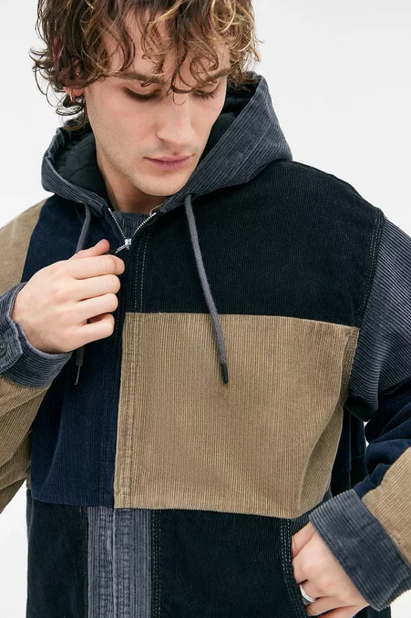 Sudadera con Capucha de Pana Patchwork Rex Urbana style - Image 2