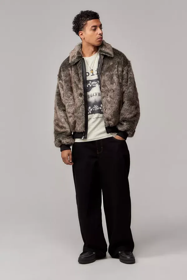 Jaqueta bomber de pell sintètica Urbana style Billy - Image 4