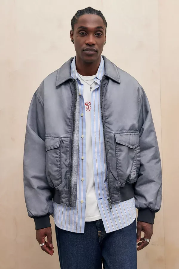 Chaqueta Bomber Ruari Gris Urbana style