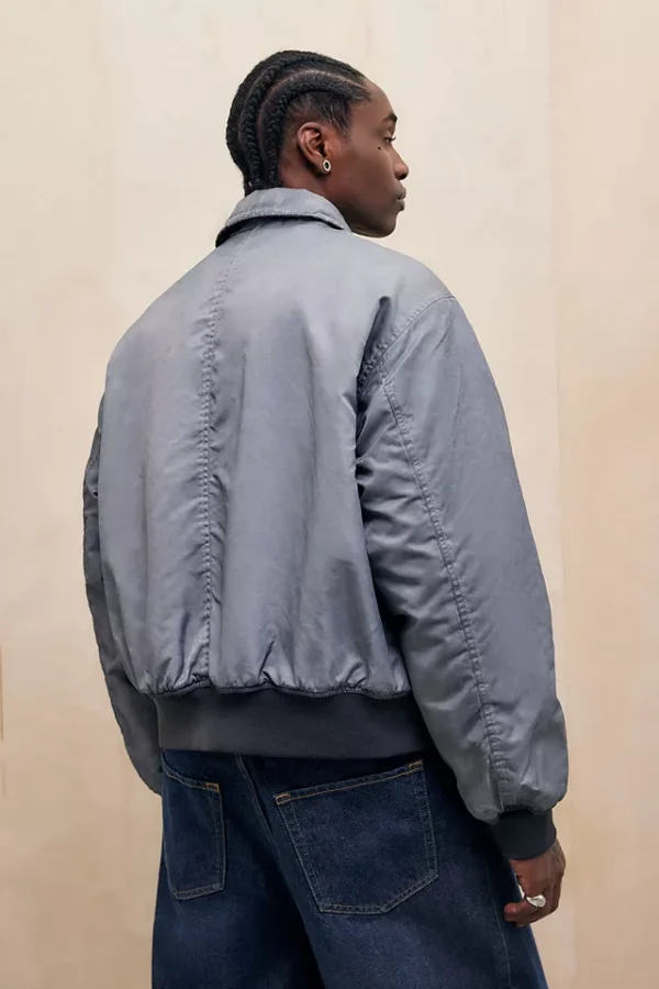 Chaqueta Bomber Ruari Gris Urbana style - Image 4