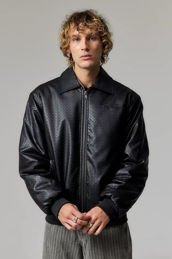 Chaqueta Bomber de Imitación Cuero Ed Hardy Urbana style Exclusivo